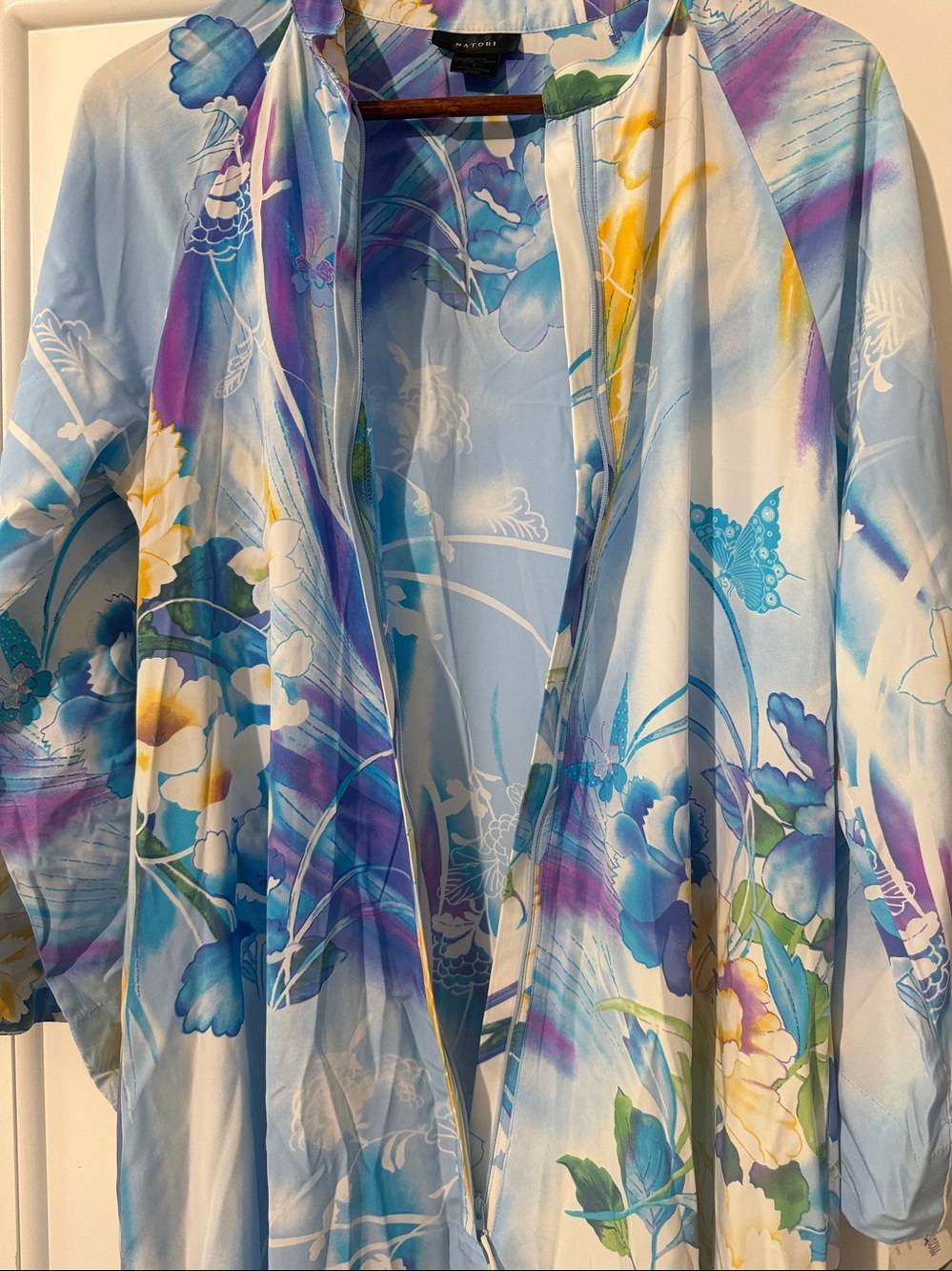 NWT NATORI LUXURY zip caftan size small - Picture 8 of 9
